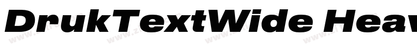 DrukTextWide Heavy字体转换